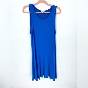 Loft colt blue stretch tank dress medium